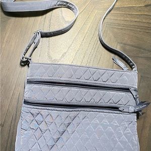 Vera Bradley Grey Cloth Crossbody Purse